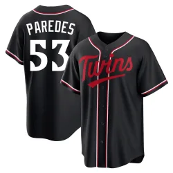 Minnesota Twins Michael Paredes Black Replica Youth Fashion Out Player Jersey