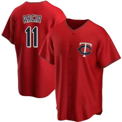 Minnesota Twins Orlando Arcia Red Replica Men's Alternate Player Jersey