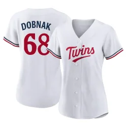Minnesota Twins Randy Dobnak White Authentic Women's Home Player Jersey