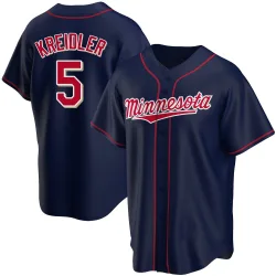 Minnesota Twins Ryan Kreidler Navy Replica Men's Alternate Team Player Jersey