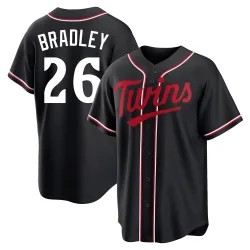 Minnesota Twins Taj Bradley Black Replica Youth Fashion Out Player Jersey