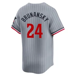 Minnesota Twins Tom Brunansky Gray Limited Youth Road Player Jersey