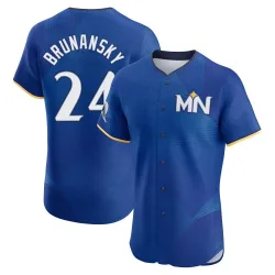 Minnesota Twins Tom Brunansky Royal Elite Men's 2024 City Connect Player Jersey